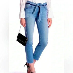 Frame Le High Straight Tie Waist Jeans sz 25